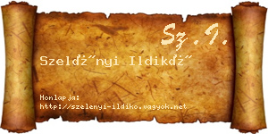 Szelényi Ildikó névjegykártya